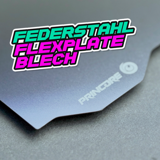 FUNDGRUBE - PRINPLATE Federstahl Trägerplatte