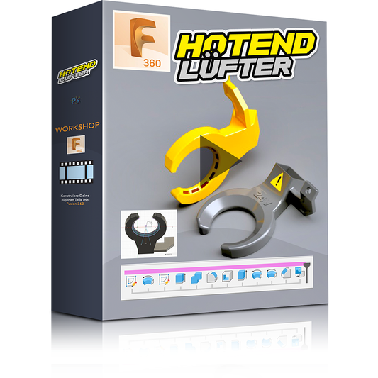 FUSION 360 Video WORKSHOP - Hotend Lüfter