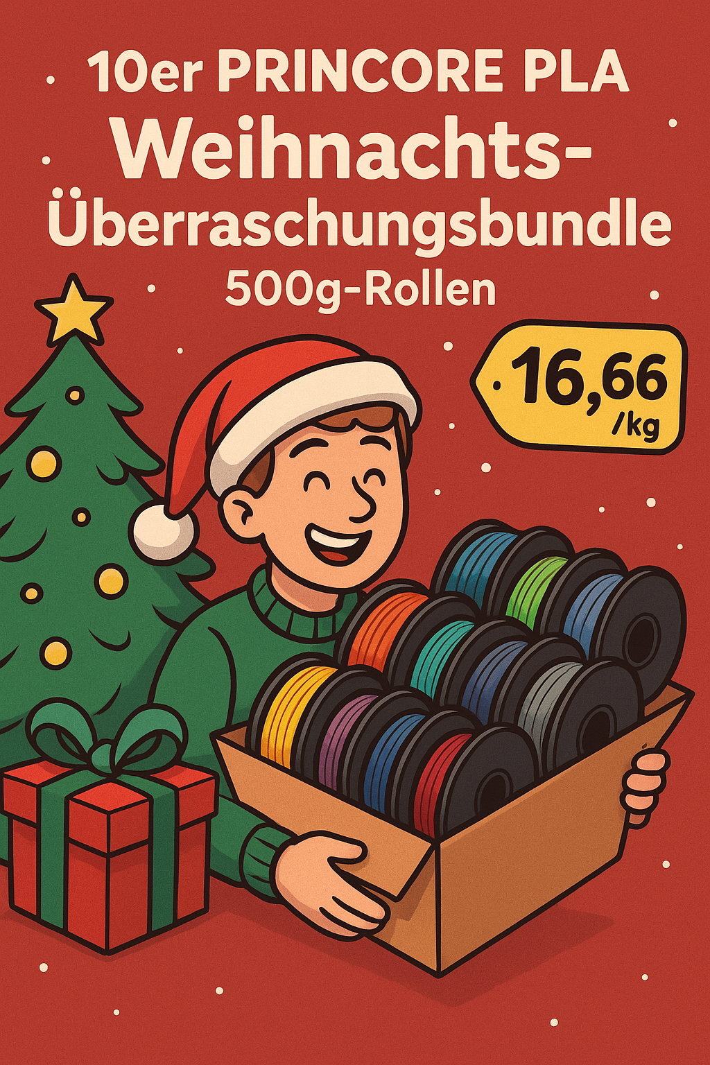 PRINCORE PLA Weihnachts-Überraschungsbundle