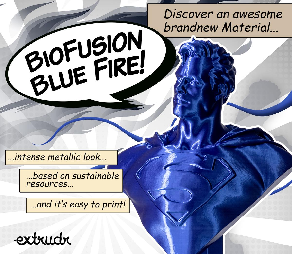 Extrudr BioFusion - Blue Fire [1.75mm] (31,13€/Kg)