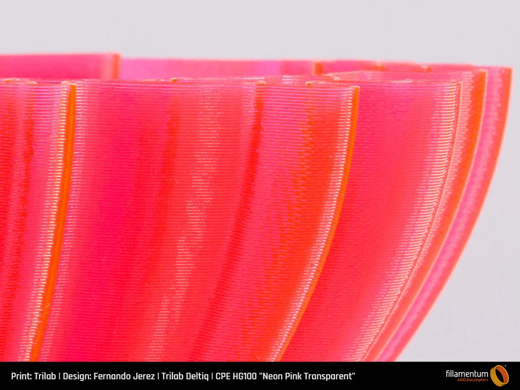 Fillamentum CPE HG100 - Neon Pink Transparent [1.75mm] (46,53€/Kg)