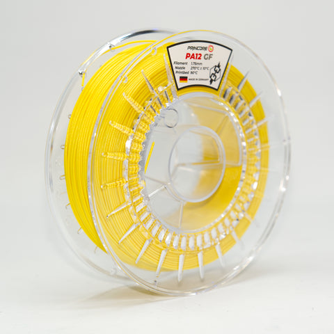 PRINCORE Nylon PA12 GF - Gelb [1.75mm] (99,80€/Kg)