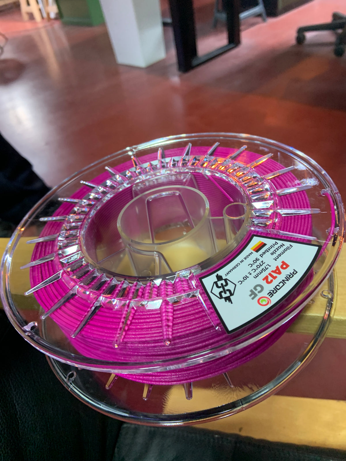 PRINCORE Nylon PA12 GF - Leuchtpink [1.75mm] (99,80€/Kg)