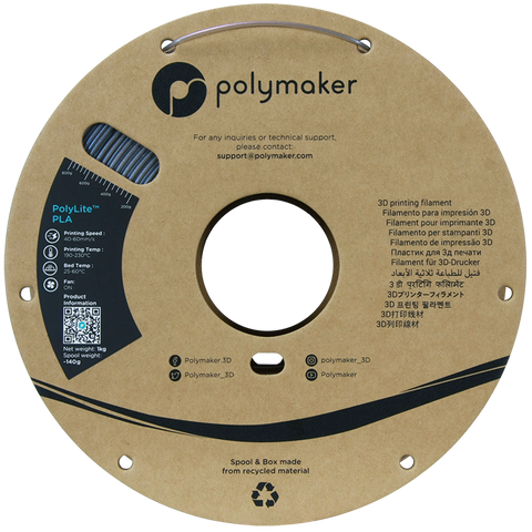 Polymaker PolyLite™ Starlight PLA - Mercury [1.75mm] (29,90€/Kg)