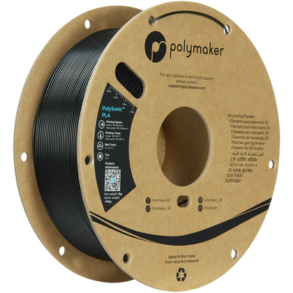 Polymaker PolySonic™ PLA - Black [1.75mm] (31,90€/Kg)