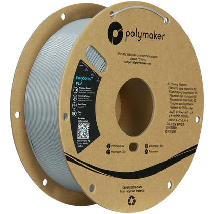 Polymaker PolySonic™ PLA - Grey [1.75mm] (31,90€/Kg)