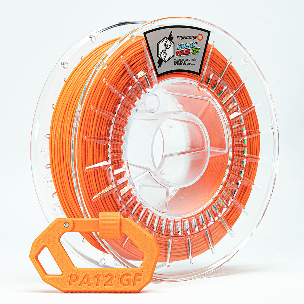 PRINCORE Nylon PA12 GF - Neonorange [1.75mm] (99,80€/Kg)