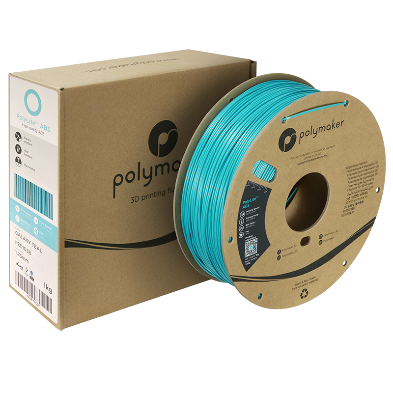 Polymaker PolyLite™ Galaxy ABS - Galaxy Teal [1.75mm] (34,90€/Kg)