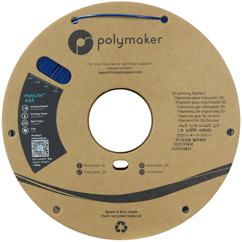 Polymaker PolyLite™ Galaxy ASA - Galaxy Blue [1.75mm] (39,90€/Kg)