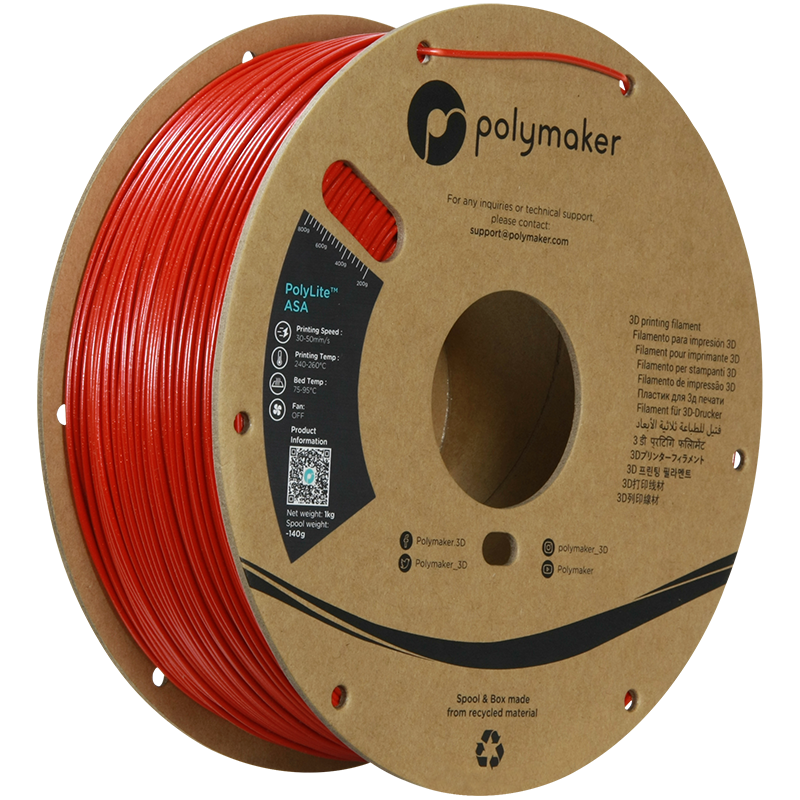 Polymaker PolyLite™ Galaxy ASA - Galaxy Red [1.75mm] (39,90€/Kg)