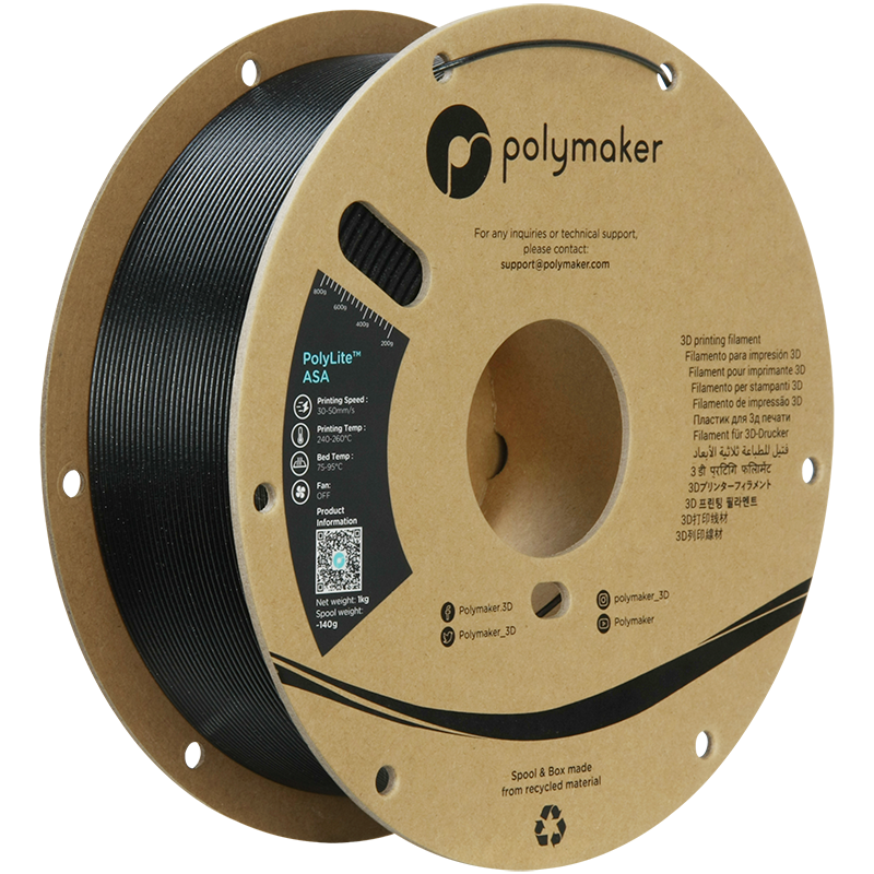 Polymaker PolyLite™ Galaxy ASA - Galaxy Black [1.75mm] (39,90€/Kg)