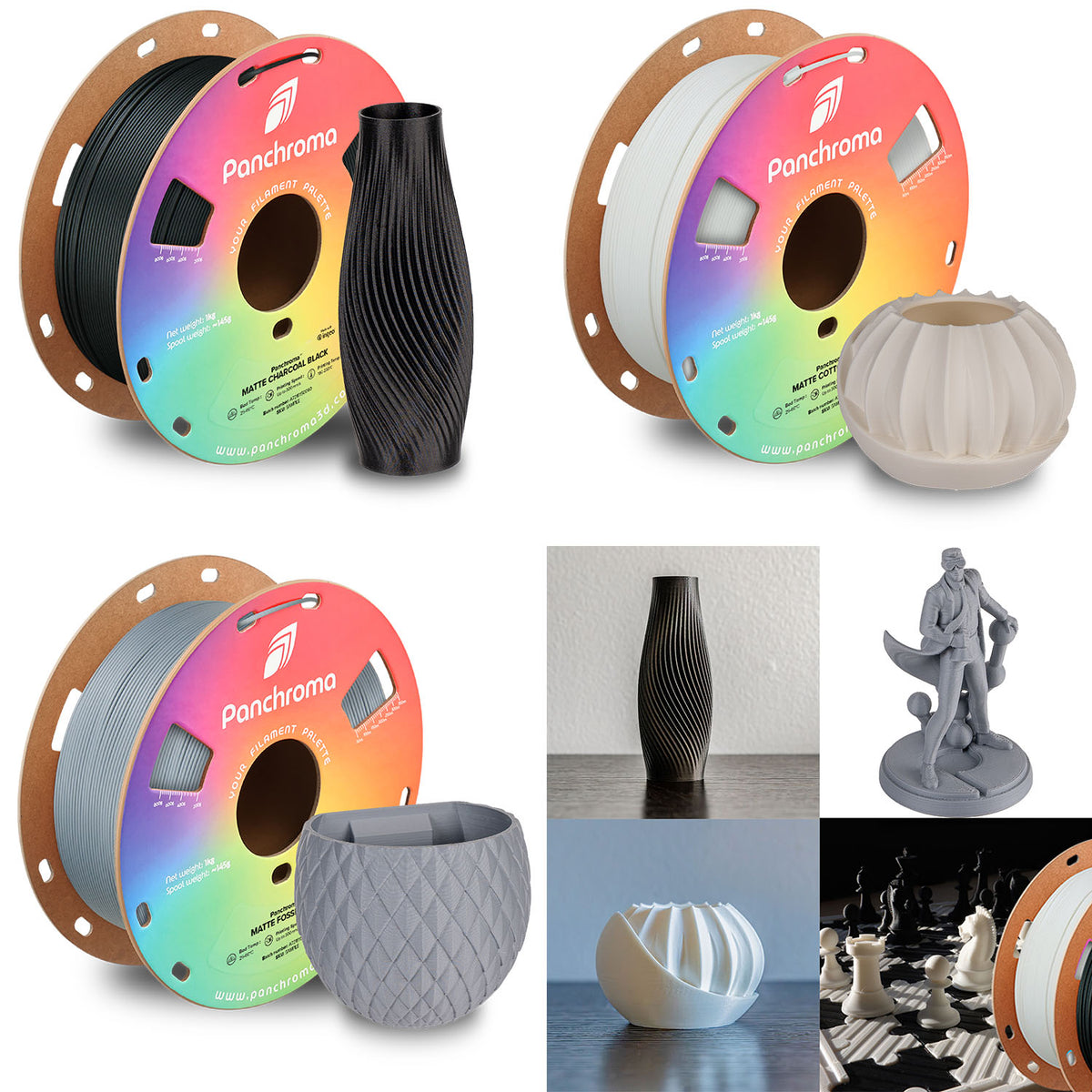 Polymaker Panchroma™ Matte PLA - Bundle [1.75mm] (18,80/Kg)