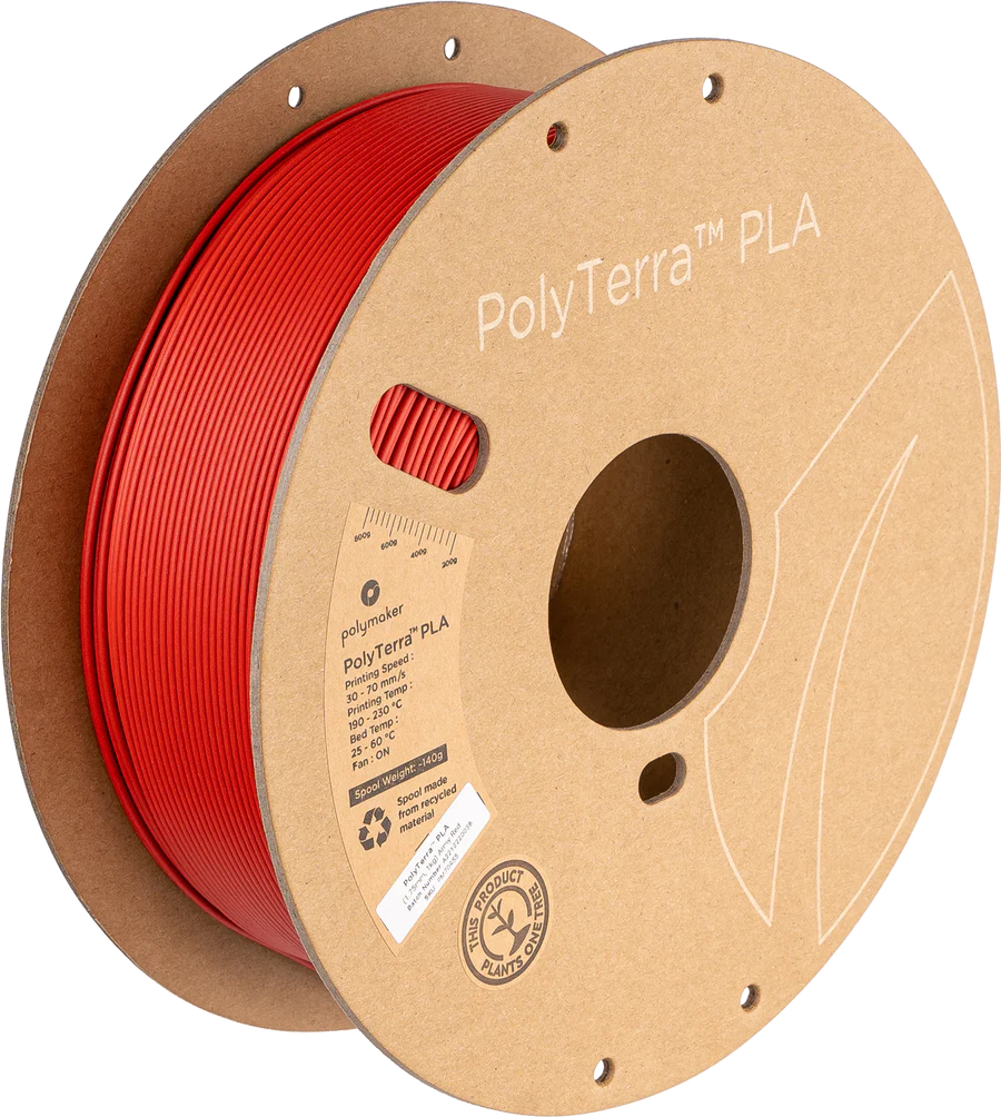 Polymaker PolyTerra™ PLA - Army Red [1.75mm] (19,90€/Kg)