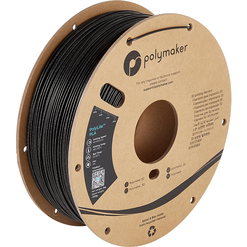 Polymaker PolyLite™ Galaxy PLA - Galaxy Black [1.75mm] (29,90€/Kg)