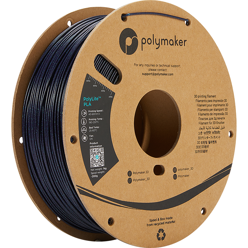 Polymaker PolyLite™ Galaxy PLA - Galaxy Dark Blue [1.75mm] (29,90€/Kg)