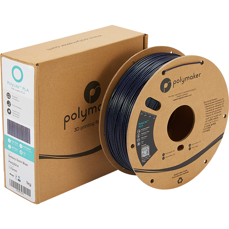 Polymaker PolyLite™ Galaxy PLA - Galaxy Dark Blue [1.75mm] (29,90€/Kg)