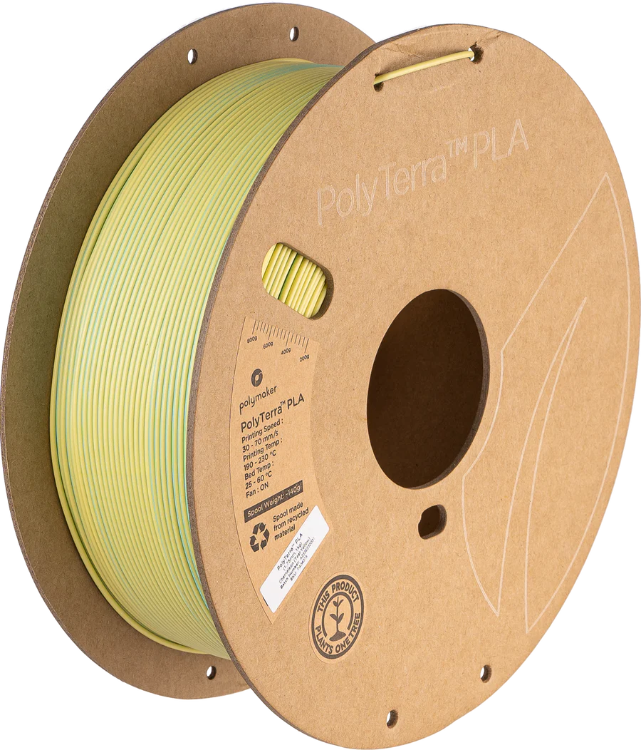 Polymaker PolyTerra™ Dual PLA - Chameleon (Teal-Yellow) [1.75mm] (24,90€/Kg)
