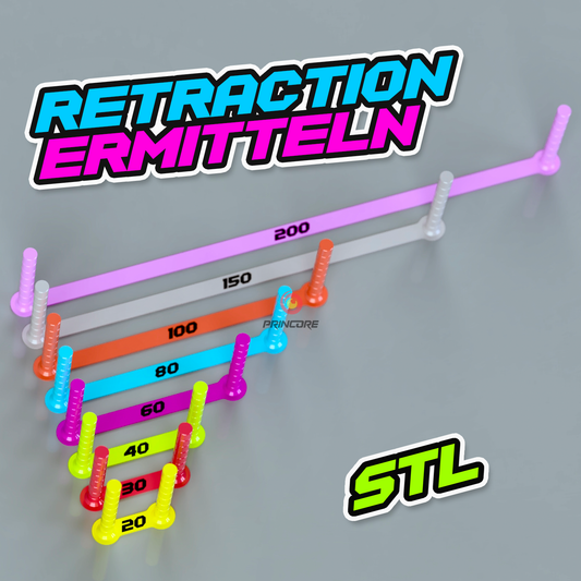 Retraction TEST [Kalibrierung] - STL (Anleitung in Beschreibung)