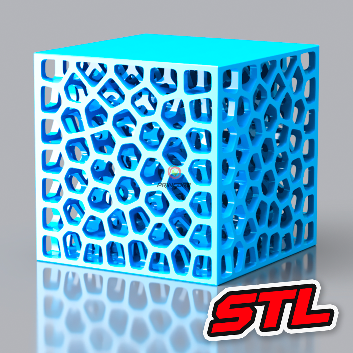 Voronoi Würfel - STL Sofort-Download