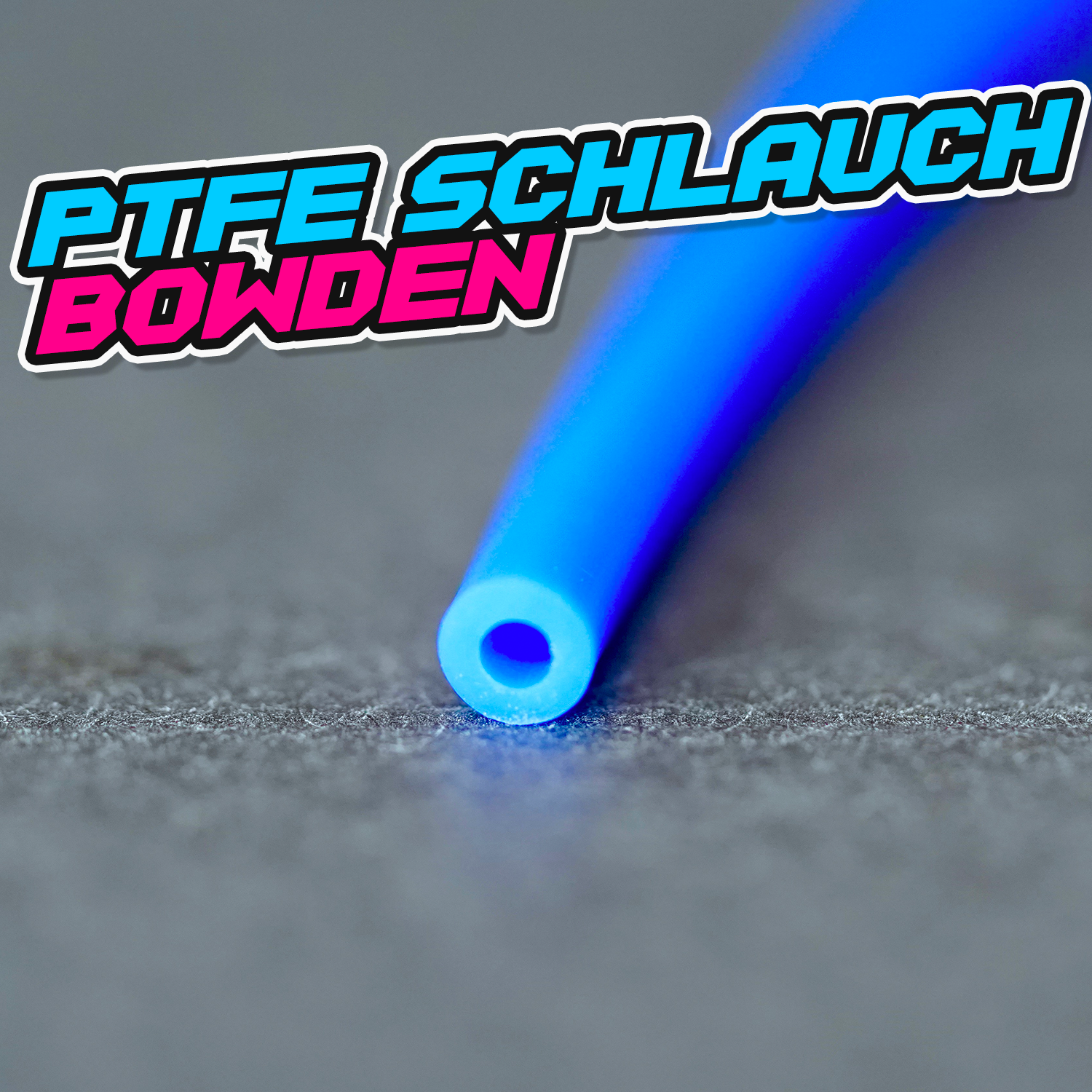 PTFE Bowden Schlauch 2 mm x 4 mm - Blau