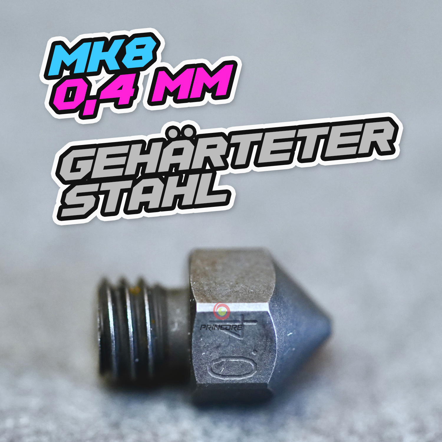 Düse MK8 (Nozzle) 0,4 gehärteter Stahl