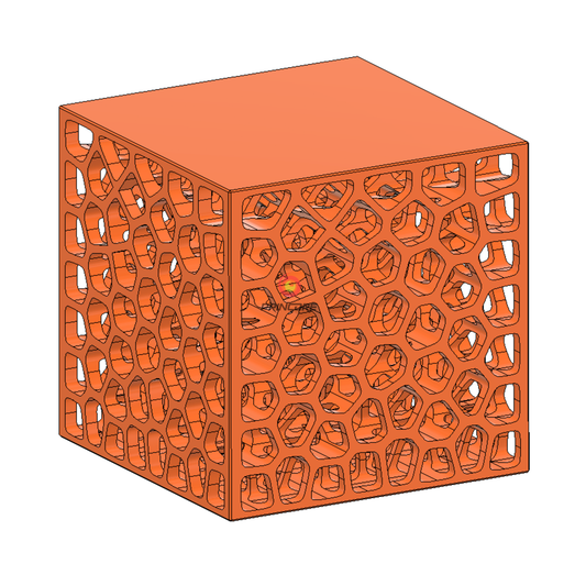 Voronoi Würfel - STL Sofort-Download