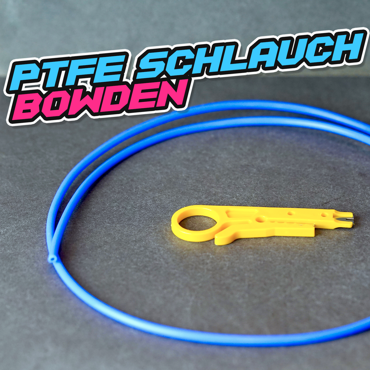 PTFE Bowden Schlauch 1,75mm blau (5,99€/m)