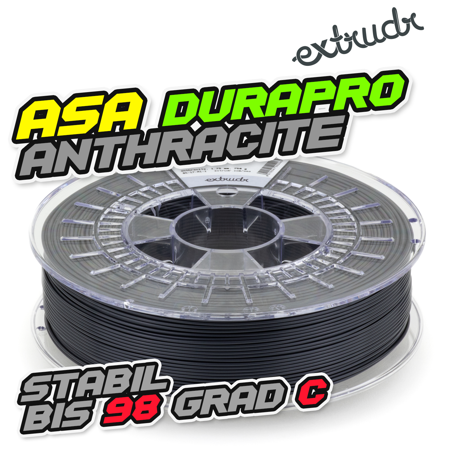 Extrudr ASA DuraPro - Anthracite [1.75mm] (34,53€/Kg)