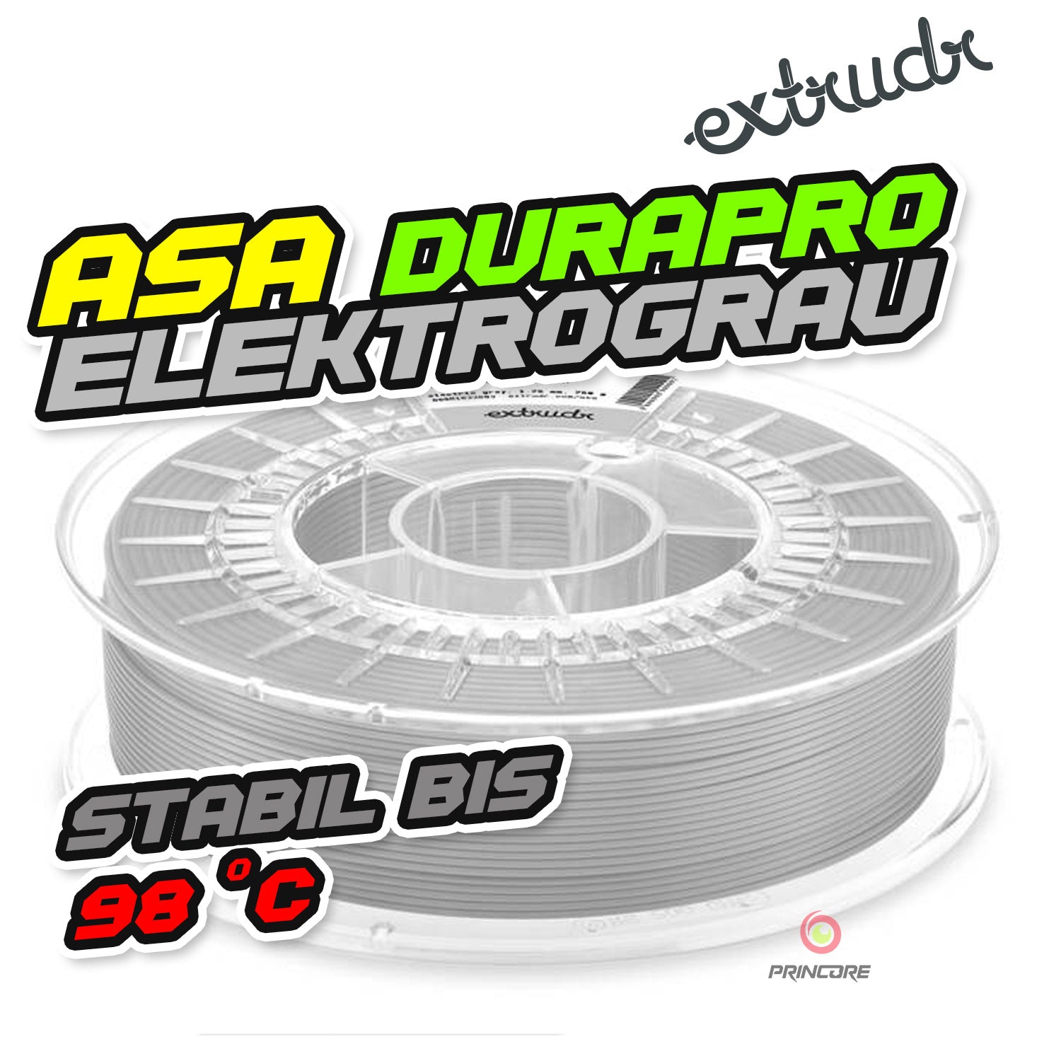Extrudr ASA DuraPro - Elektrograu [1.75mm] (34,53€/Kg)