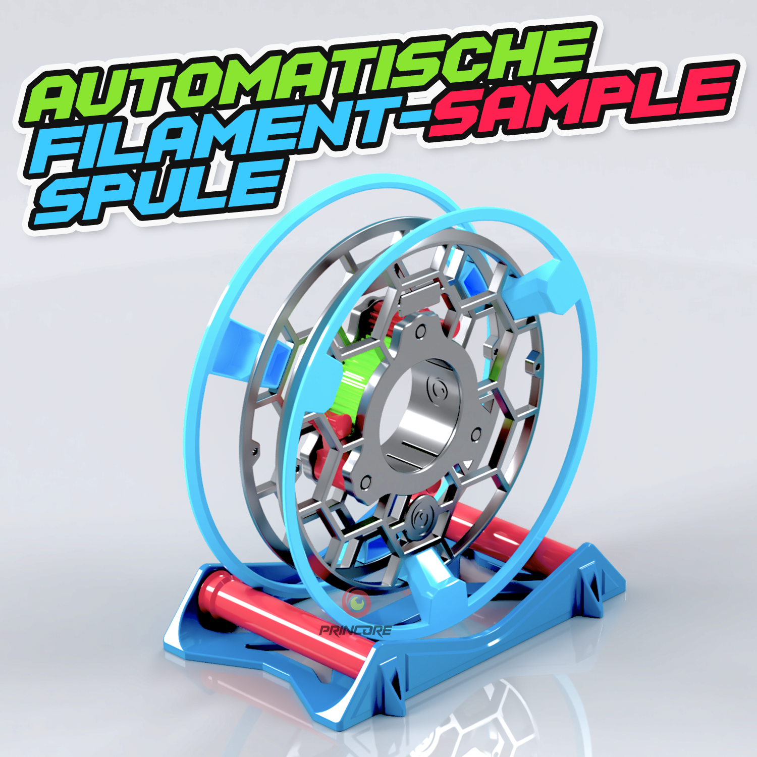 Automatische Filamentproben-Spule [STL Downloads]