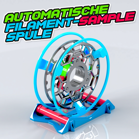 Automatische Filamentproben-Spule [STL Downloads]