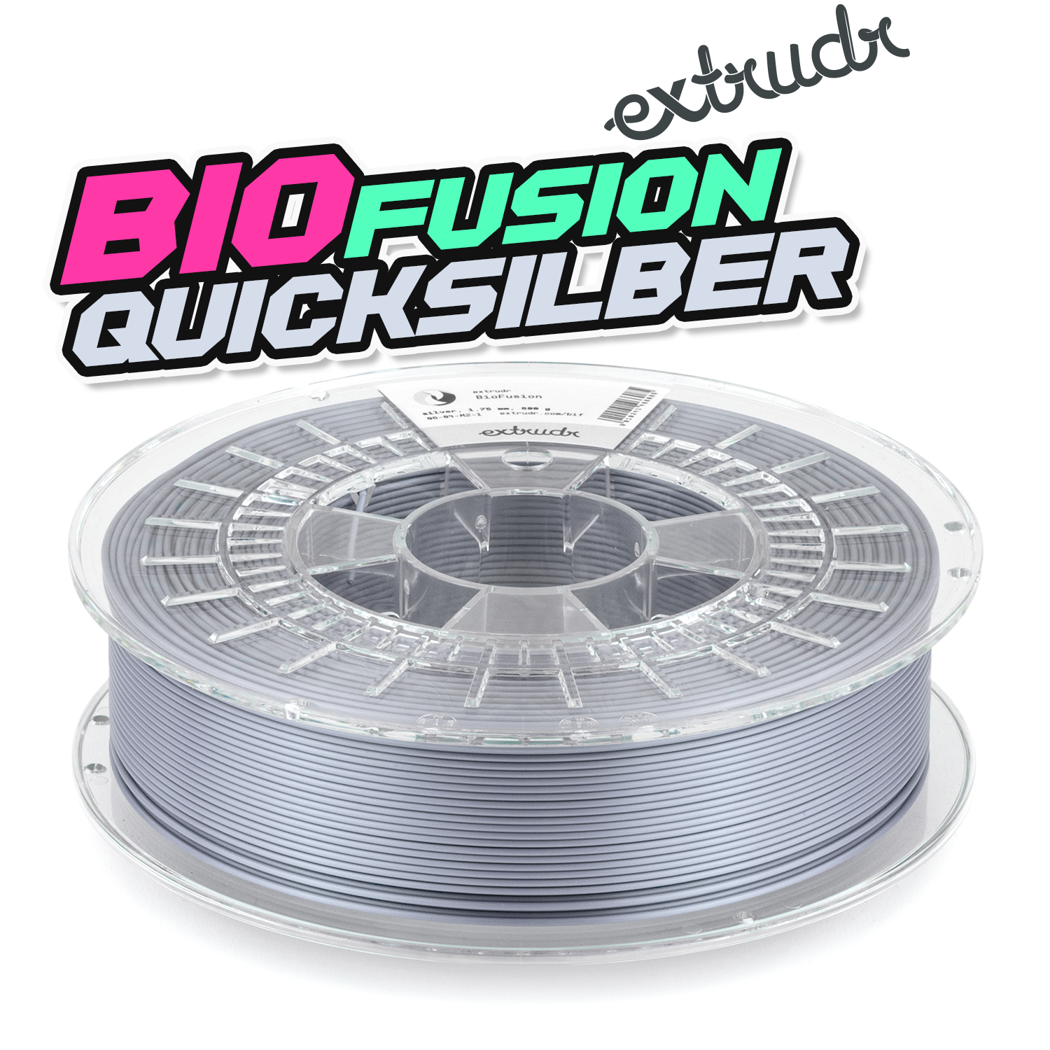 Extrudr BioFusion - Quicksilber [1.75mm] (31,13€/Kg)