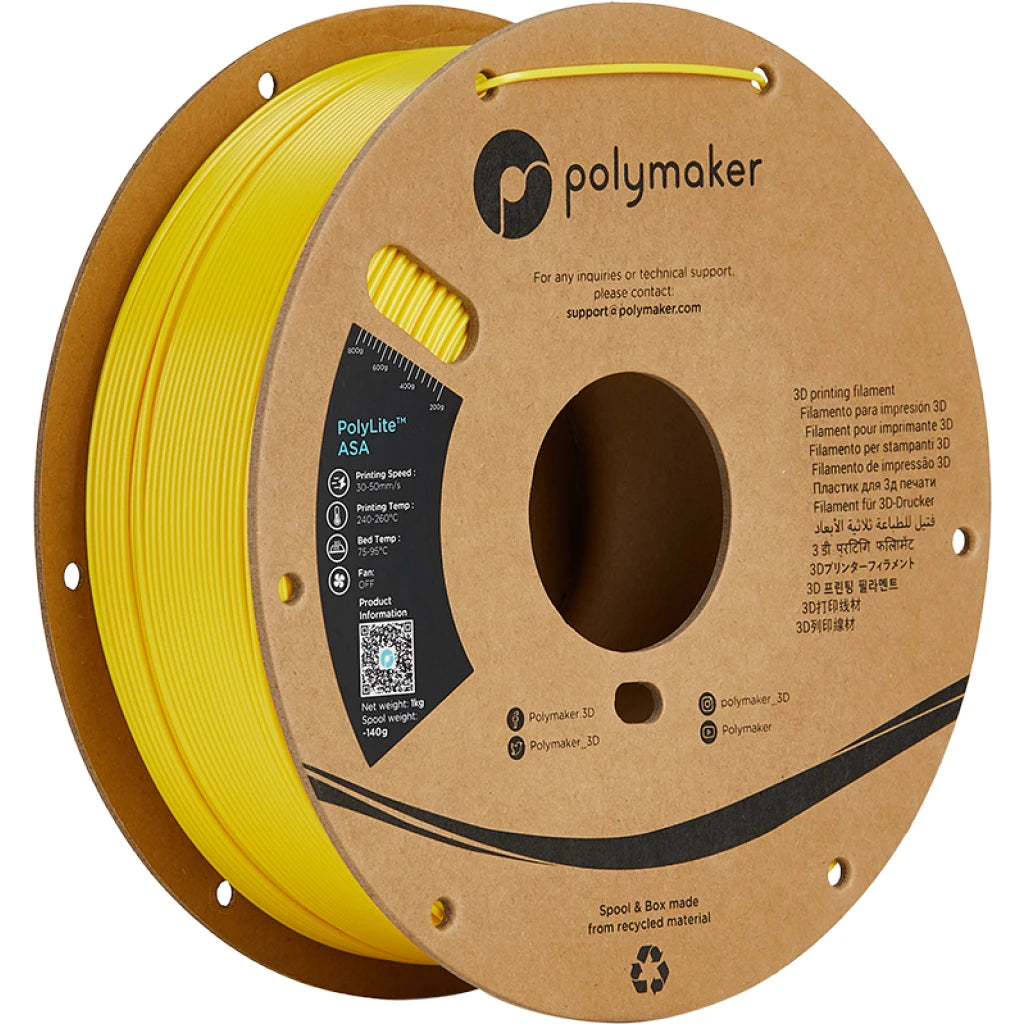 Polymaker PolyLite™ ASA - Yellow [1.75mm] (34,90€/Kg)