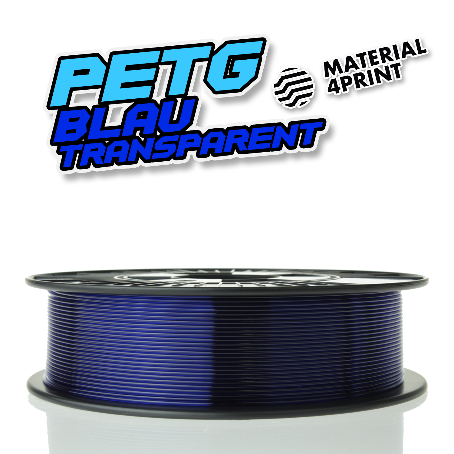 M4P PETG - Blau Transparent [1.75mm] (29,27€/Kg)