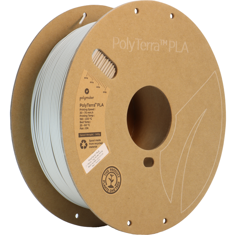 Polymaker PolyTerra™ PLA - Muted White [1.75mm] (19,90€/Kg)