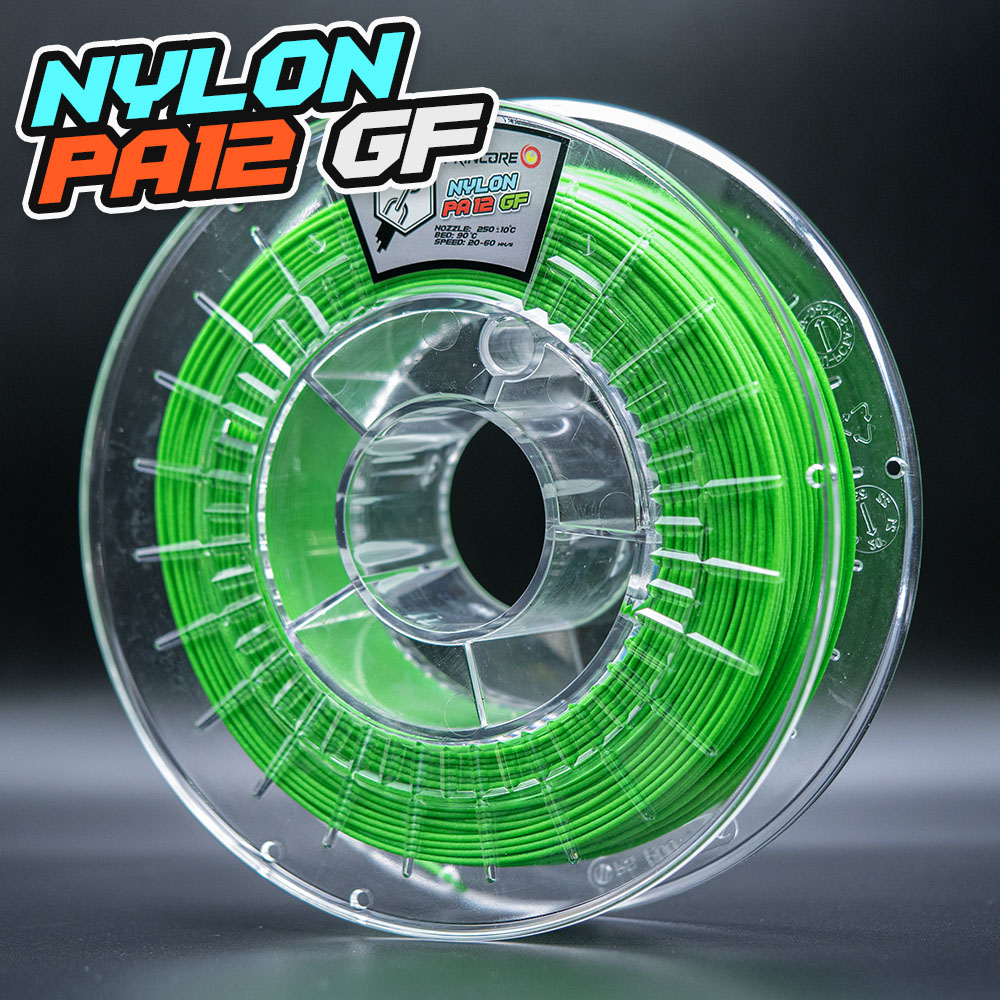 PRINCORE Nylon PA12 GF - Neongrün [1.75mm] (99,80€/Kg)