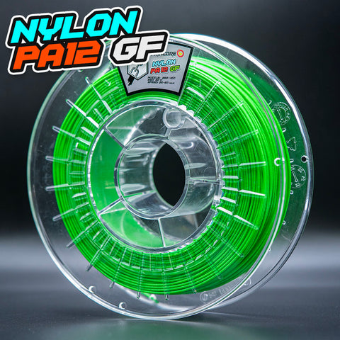 PRINCORE Nylon PA12 GF - Neongrün [1.75mm] (99,80€/Kg)