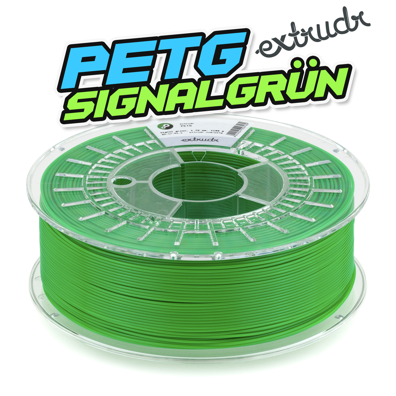 Extrudr PETG - Signalgrün [1.75mm] (35,45€/Kg)