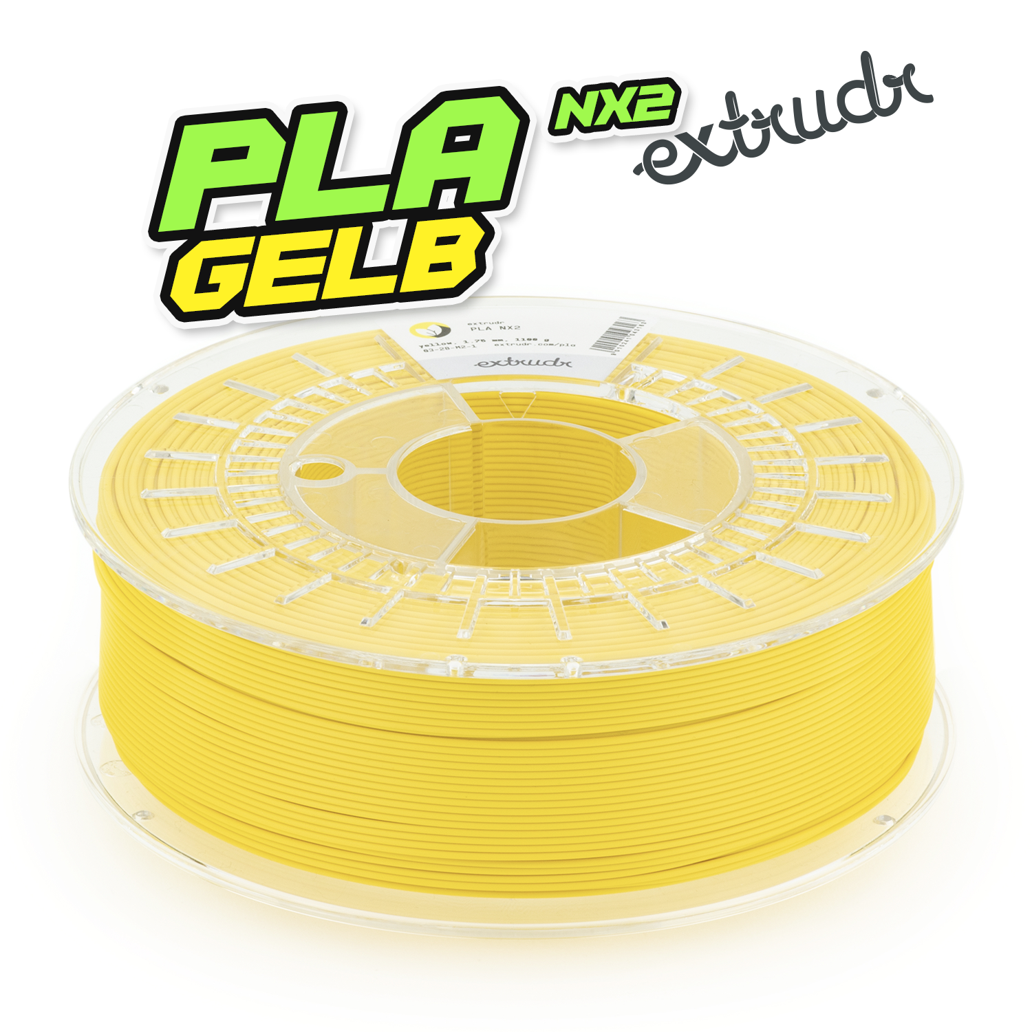 Extrudr PLA NX2 - Gelb [1.75mm] (25,90€/Kg)