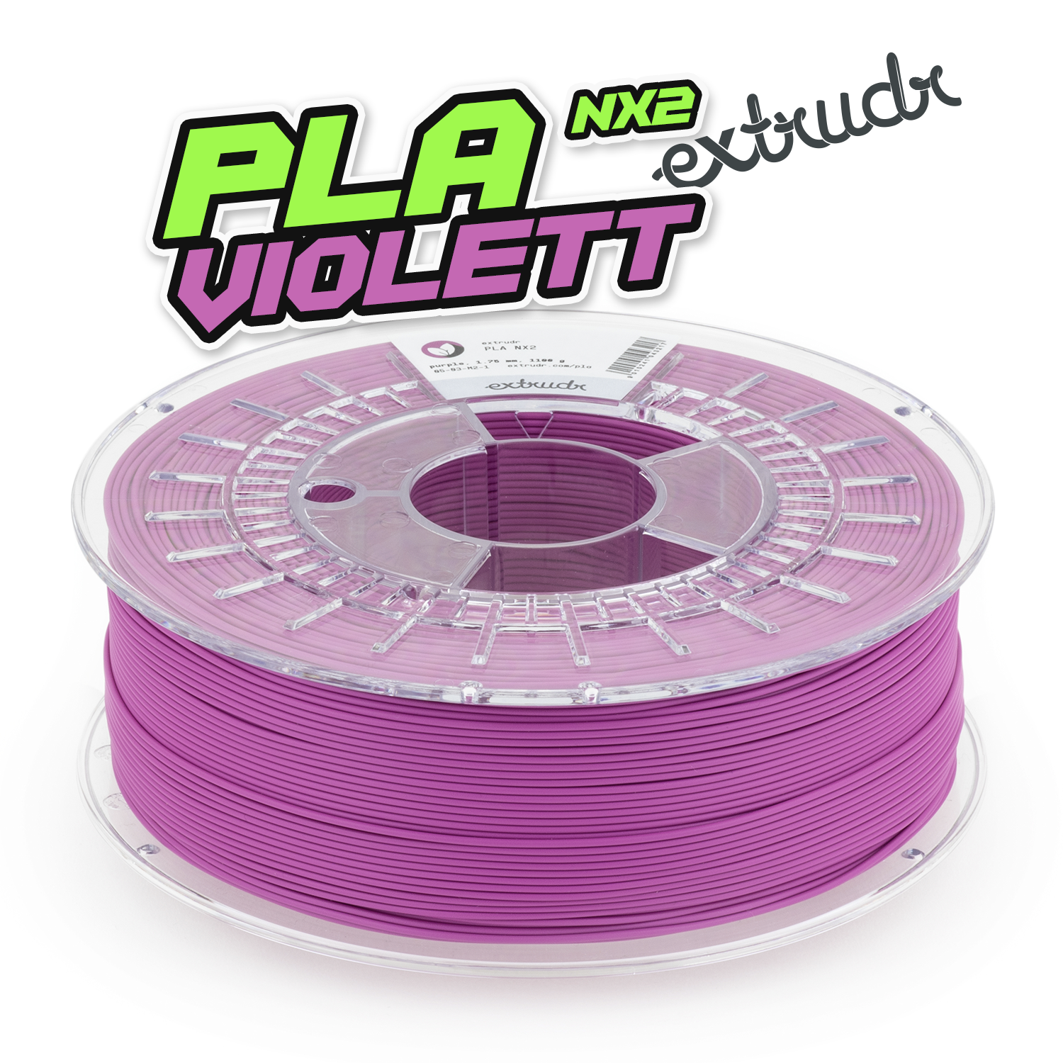 Extrudr PLA NX2 - Violett [1.75mm] (25,90€/Kg)