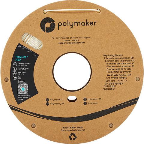 Polymaker PolyLite™ ASA - Natur [1.75mm] (34,90€/Kg)