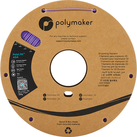 Polymaker PolyLite™ ASA - Purple [1.75mm] (34,90€/Kg)