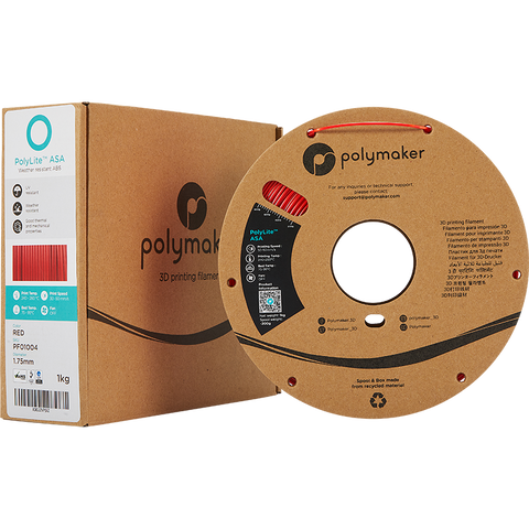 Polymaker PolyLite™ ASA - Rot [1.75mm] (34,90€/Kg)