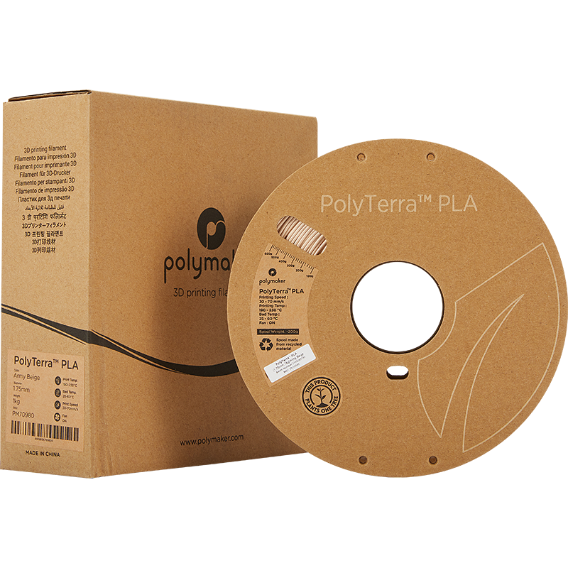 Polymaker PolyTerra™ PLA - Army Beige [1.75mm] (19,90€/Kg)