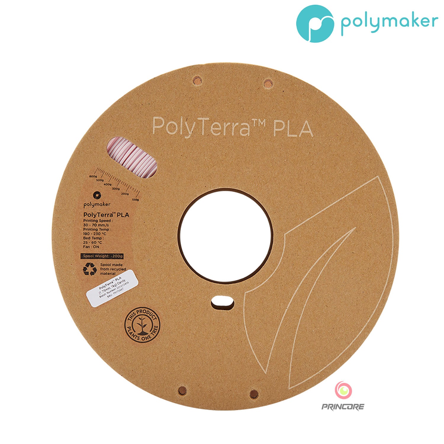 Polymaker PolyTerra™ PLA - Candy [1.75mm] (19,90€/Kg)