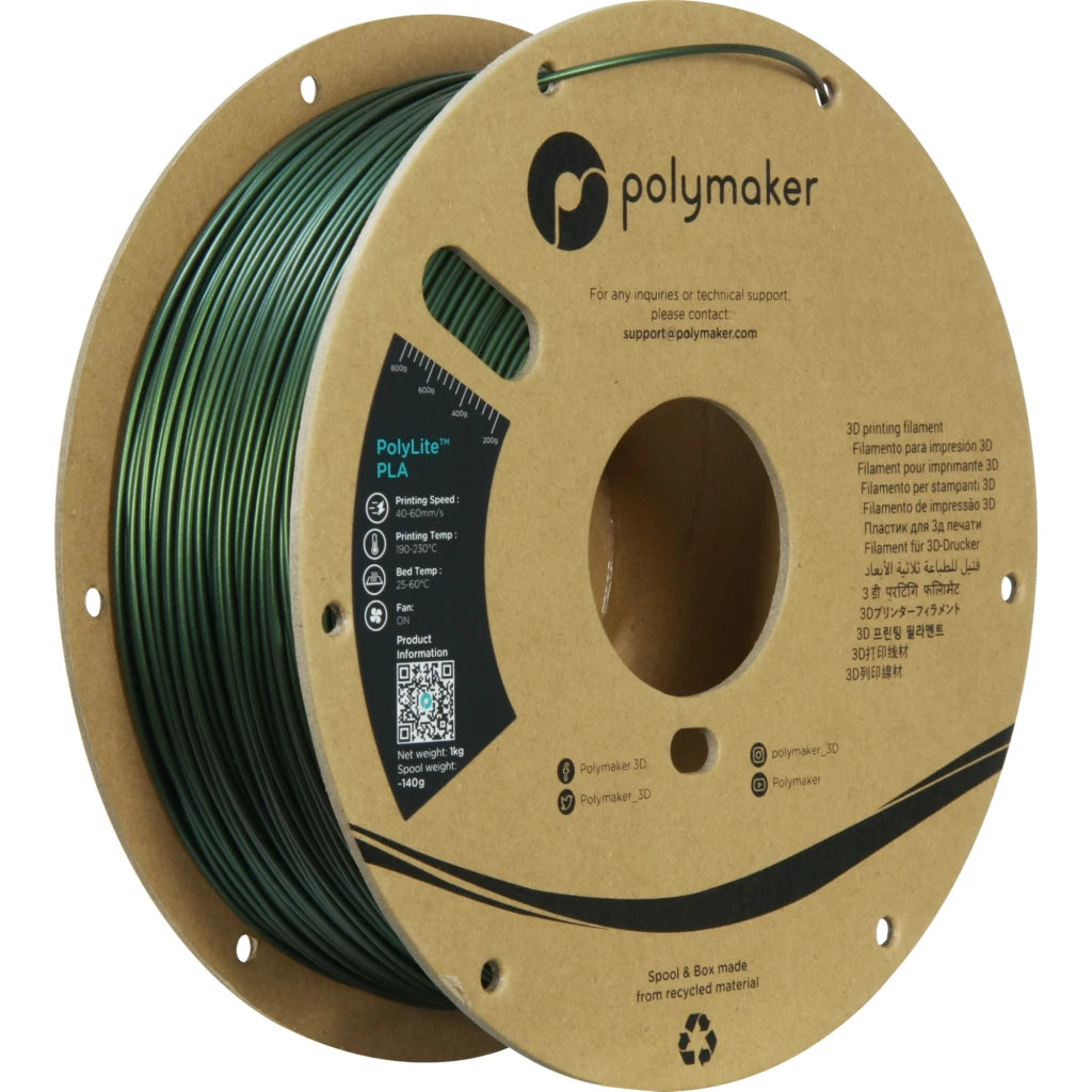 Polymaker PolyLite™ PLA Sparkle - Dark Green [1.75mm] (29,90€/Kg)