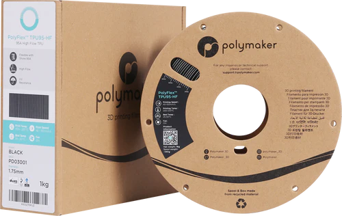 Polymaker PolyFlex™ TPU95 HF - Schwarz [1.75mm] (49,90€/Kg)