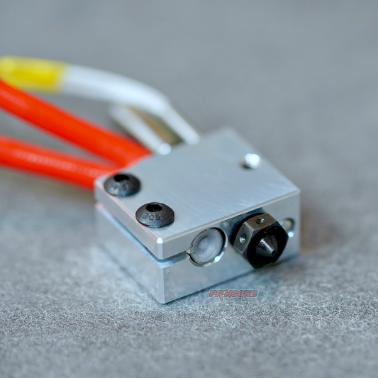 VOLCANO HOTEND SET + TITAN Heatbreak + gehärtete DÜSE + Thermistor/Heizpatrone (z.B. Sidewinder X1 / GENIUS)