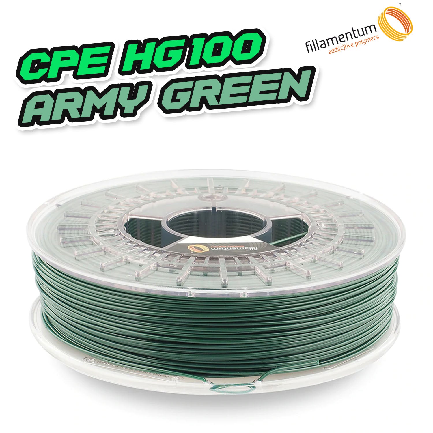 Fillamentum CPE HG100 - Army Green [1.75mm] (46,53€/Kg)