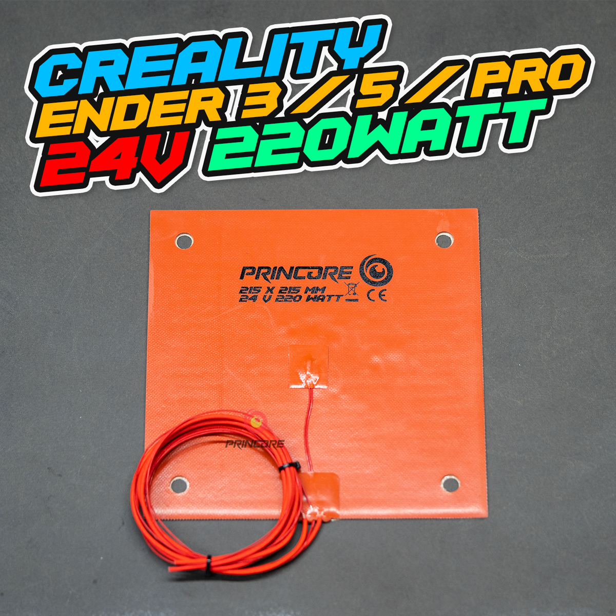 Creality Ender 3 / 5 / PRO - Silikonheizmatte